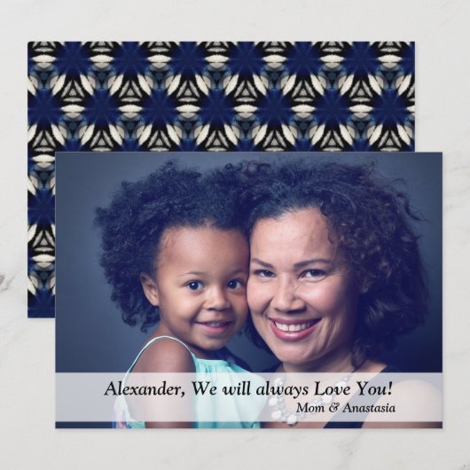 Aangepaste verjaardagsfoto personaliseren kaart (Voorkant / Achterkant)