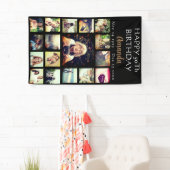 Aangepaste verjaardagsfotocollage banner (Insitu)