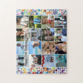 Aangepaste verjaardagsfotocollage legpuzzel (Verticaal)
