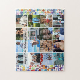 Aangepaste verjaardagsfotocollage legpuzzel