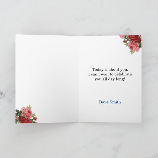 Aangepaste verjaardagskaart kaart (Binnen)