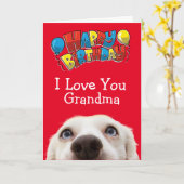 Aangepaste verjaardagskaart voor je oma kaart (Gele Bloem)