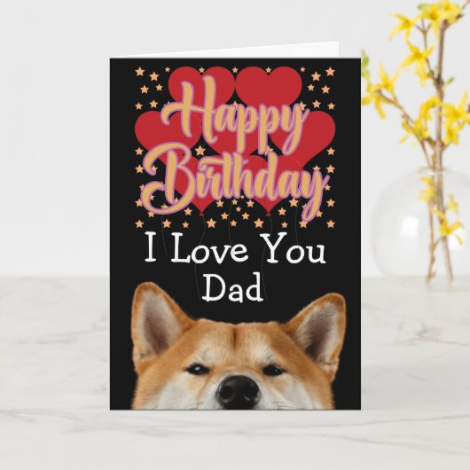 Aangepaste verjaardagskaart voor je vader kaart (Gele Bloem)