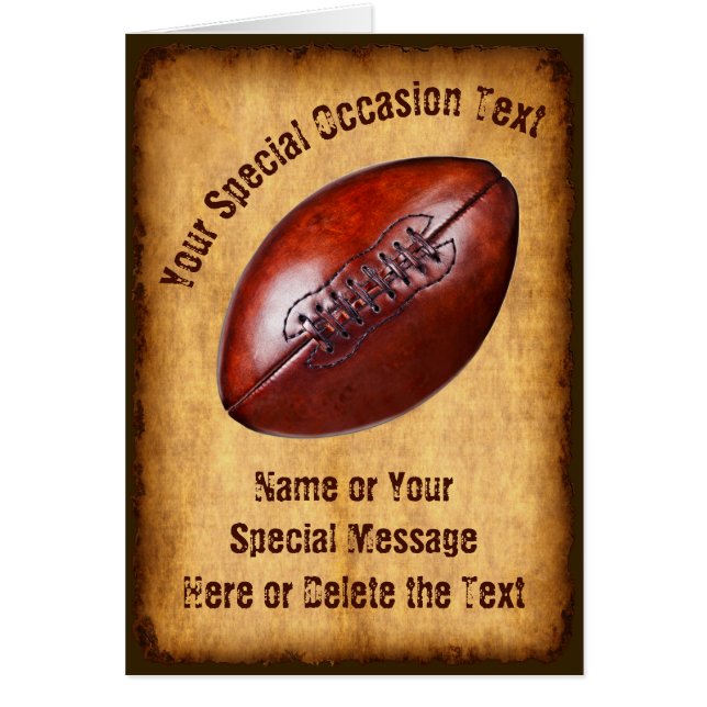 Aangepaste verjaardagskaarten voor Football, elke  (Voorkant)