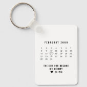 Aangepaste Verjaardagskalender Moederdag Gift voor Sleutelhanger (Voorkant)