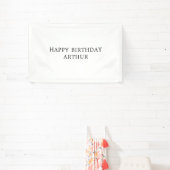 Aangepaste verjaardagsnaam banner, vlag, Boho verj Spandoek (Insitu)