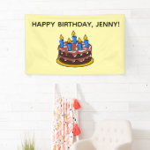 AANGEPASTE VERJAARDAGSNAAM FEESTBANNER SPANDOEK (Insitu)
