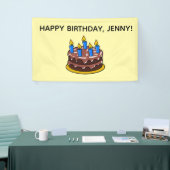 AANGEPASTE VERJAARDAGSNAAM FEESTBANNER SPANDOEK (Beurs)