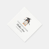 Aangepaste Verjaardagsservetten met Pinguïn Servet (Hoek)