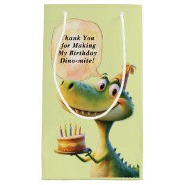 Aangepaste verjaardagstaart met leuke dinosaurus T Klein Cadeauzakje