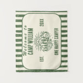 Aangepaste verjaardagstapijt voor op de kampeerple wandkleed (Voorkant)