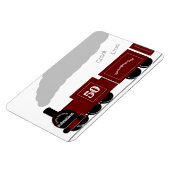 Aangepaste verjaardagstrein magneet (Linkerzijde)
