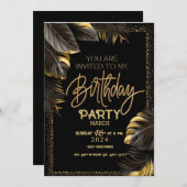 Aangepaste verjaardagsuitnodiging Kaart - Personal (Voorkant / Achterkant)