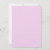Aangepaste verjaardagsuitnodiging voor meisjes bow kaart (Achterkant)