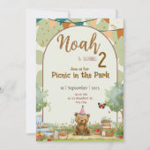 Aangepaste verjaardagsuitnodiging voor picknick me kaart (Voorkant)