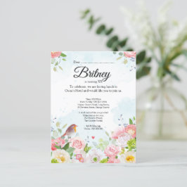 Aangepaste verjaardagsuitnodiging voor vrouwen – B Briefkaart