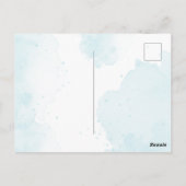 Aangepaste verjaardagsuitnodiging voor vrouwen – B Briefkaart (Achterkant)