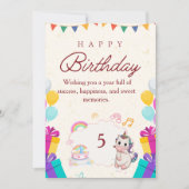 Aangepaste verjaardagsuitnodigingen | Gepersonalis Kaart (Voorkant)