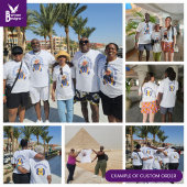 Aangepaste verjaardagsviering bijpassende familief t-shirt