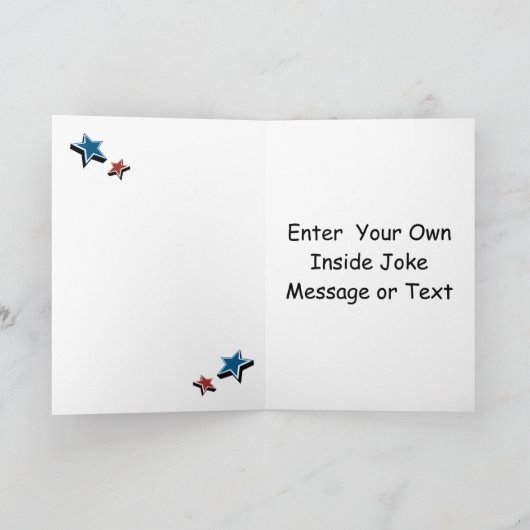 Aangepaste verjaardagswens voor politici kaart (Binnen)