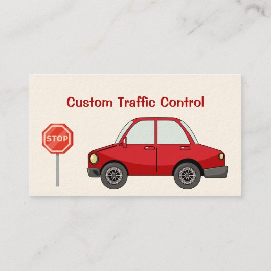 Aangepaste Verkeersbesturing Vlag aannemer Visitekaartje (Achterkant)