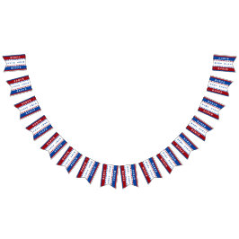 Aangepaste verkiezingsbanner vlaggetjes