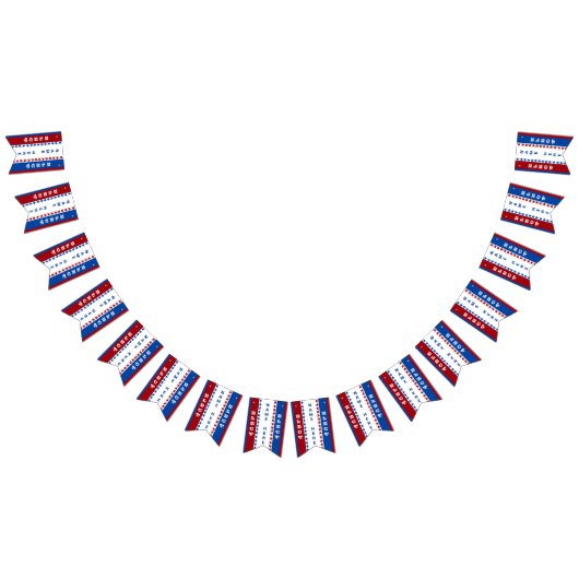 Aangepaste verkiezingsbanner vlaggetjes (Alle)