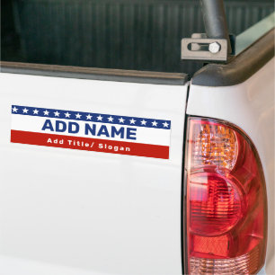 Aangepaste verkiezingscampagne Classic Bumperstick Bumpersticker