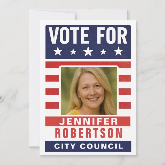 Aangepaste verkiezingscampagne kaart (Voorkant)