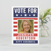 Aangepaste verkiezingscampagne kaart (Staand voorkant)