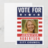 Aangepaste verkiezingscampagne kaart (Voorkant / Achterkant)