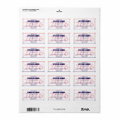 Aangepaste verkiezingscampagne kandidaatnaam etiket (Full Sheet)