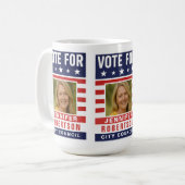 Aangepaste verkiezingscampagne koffiemok (Voorkant links)