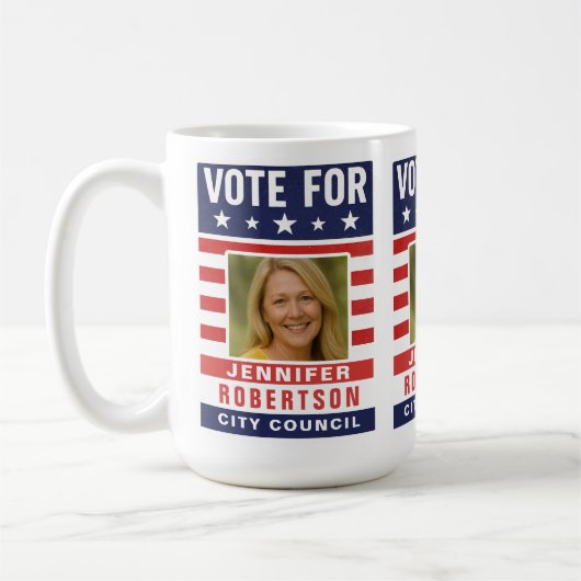 Aangepaste verkiezingscampagne koffiemok (Links)