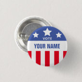 Aangepaste verkiezingscampagne Stemming Sjabloon Ronde Button 3,2 Cm (Voorkant /achterkant)