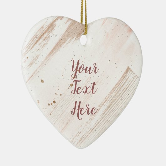 Aangepaste verkleuring van Roos Gold plash Keramisch Ornament (Rechts)