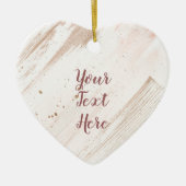 Aangepaste verkleuring van Roos Gold plash Keramisch Ornament (Voorkant)