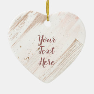 Aangepaste verkleuring van Roos Gold plash Keramisch Ornament