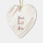 Aangepaste verkleuring van Roos Gold plash Keramisch Ornament (Links)