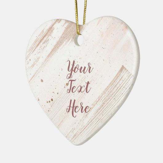 Aangepaste verkleuring van Roos Gold plash Keramisch Ornament (Links)