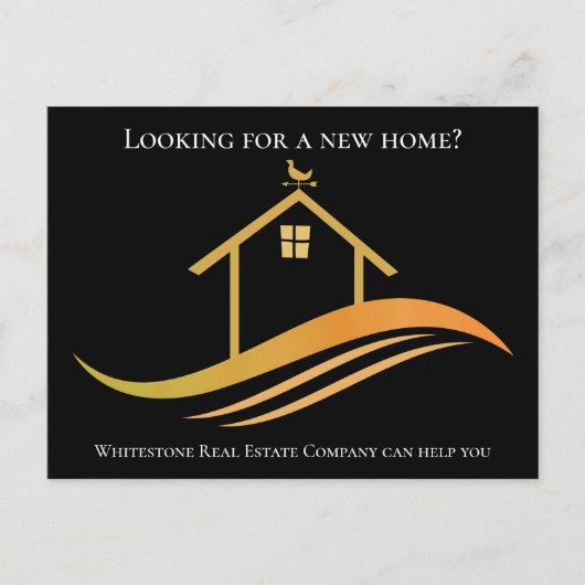 Aangepaste verkoop voor onroerend goed Bedrijf Bla Briefkaart (Voorkant)