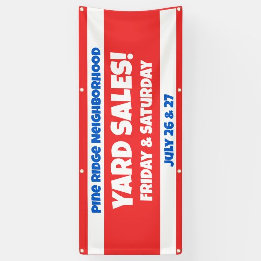 Aangepaste verkoopbanner voor groepen spandoek (Verticaal)