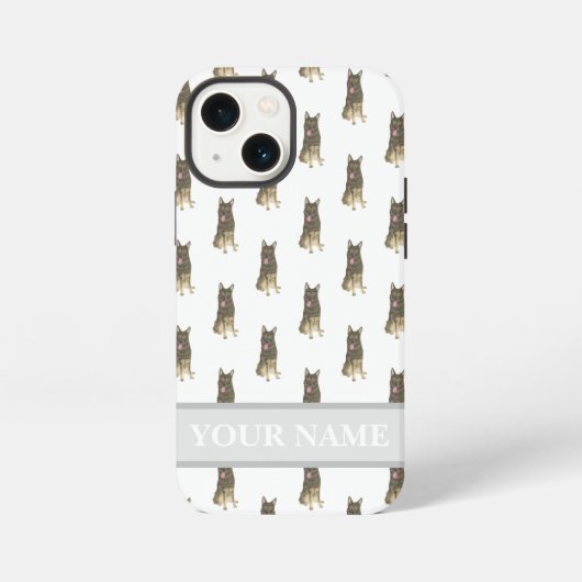 Aangepaste verkoopbare Duitse herderhond iPhone Hoesje (Achterkant)