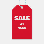 aangepaste VERKOOPKORTING VOOR WINKEL Cadeaulabel (Voorkant)