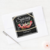 Aangepaste verkoopsalsa voor "Ophalen van je Feest Vierkante Sticker (Envelop)