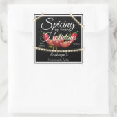 Aangepaste verkoopsalsa voor "Ophalen van je Feest Vierkante Sticker (Tas)