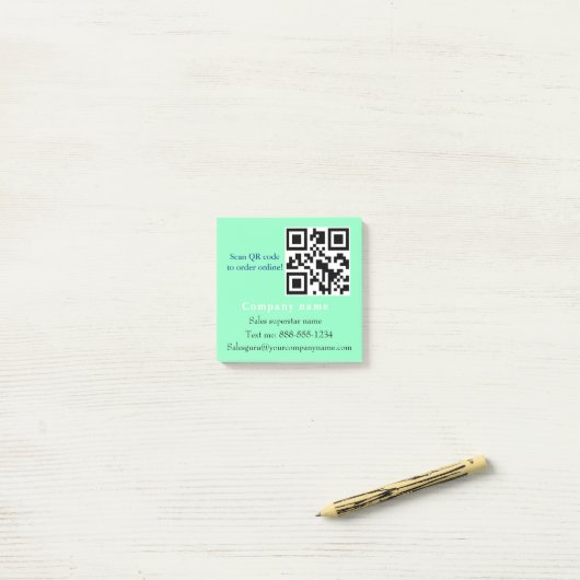 Aangepaste verkooptool, Aangepaste advertentie voo Post-it® Notes (Op bureau)