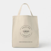 Aangepaste verkoopvorm voor logo bedrijf tote bag (Achterkant)