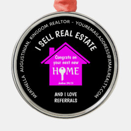 Aangepaste verkoper van verwijzingen naar onroeren metalen ornament