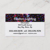 Aangepaste verlichting visitekaartje (Voorkant)